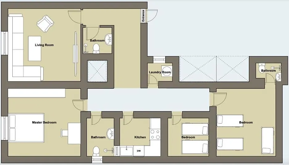 Spacious 3-Bedroom Retreat In Batha Quraish La Mecque 0*,  Arabie saoudite
